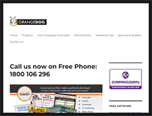 Tablet Screenshot of orangedog.com.au