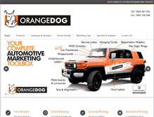 Tablet Screenshot of orangedog.co.nz